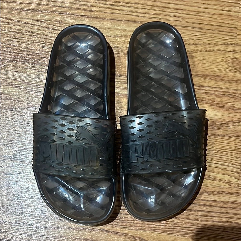 Puma Black Slide Sandals